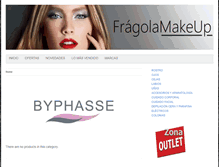 Tablet Screenshot of fragolamakeup.com